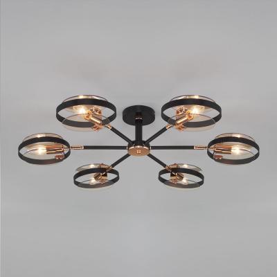 Потолочный светильник Eurosvet Gallo 70121/6 черный Smart a052341