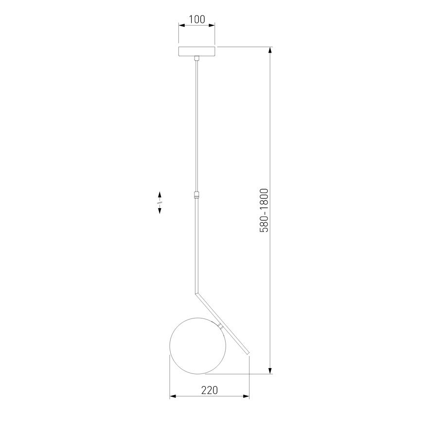 Подвесной светильник Eurosvet Shape 50213/1 хром