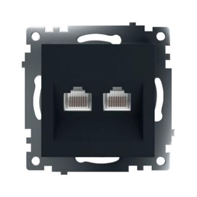 Розетка компьютерная 2-местная RJ-45 Stekker Катрин GLS00-7109-05 50007