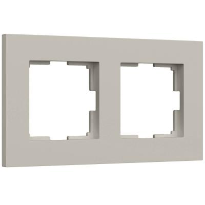 Рамка на 2 поста Werkel Slab (дымчатый софт) W0022917 4690389218415