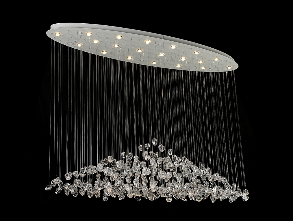 Потолочная люстра Newport 8230/140 С oval white clear М0071679