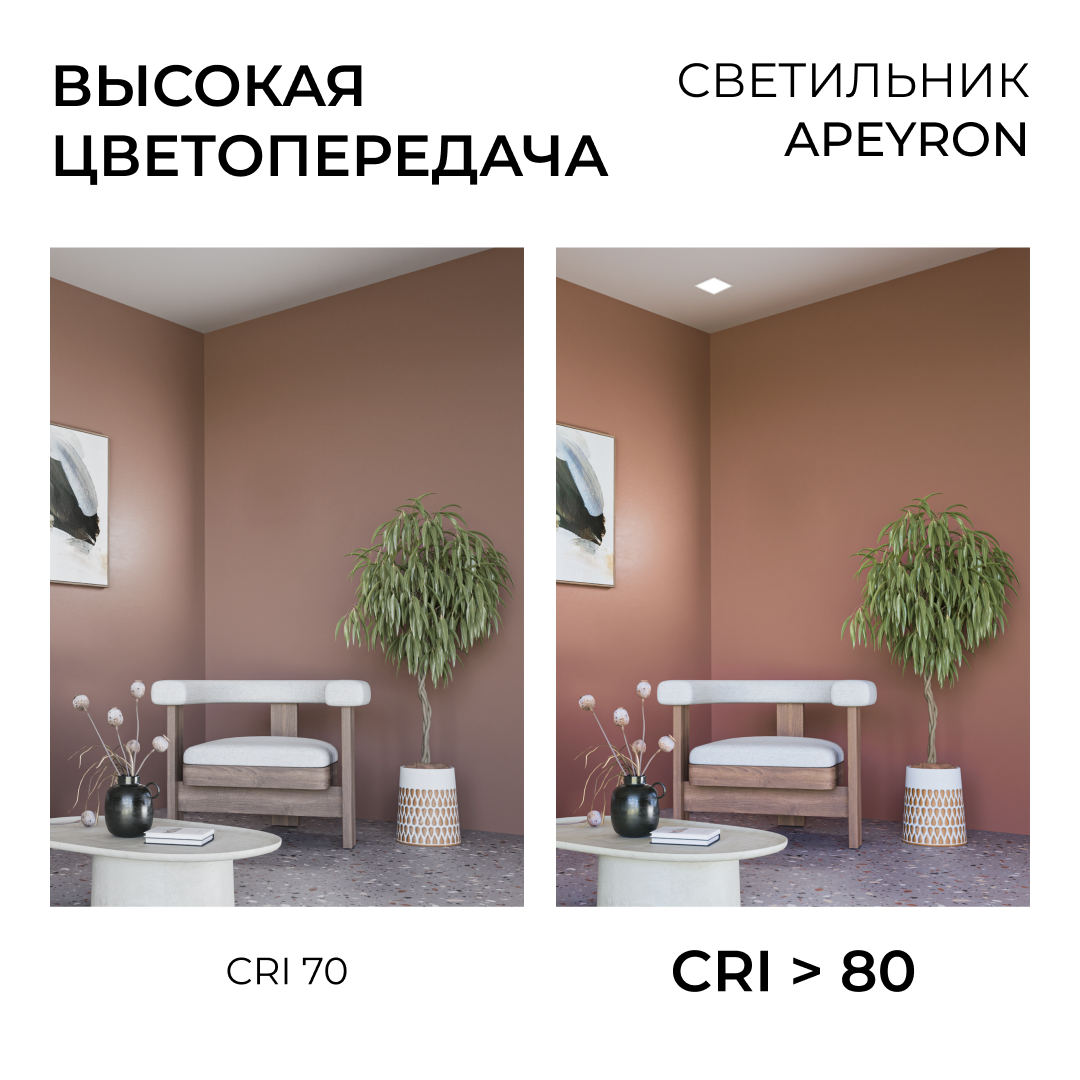 Встраиваемая светодиодная панель Apeyron 3 ССT 06-165