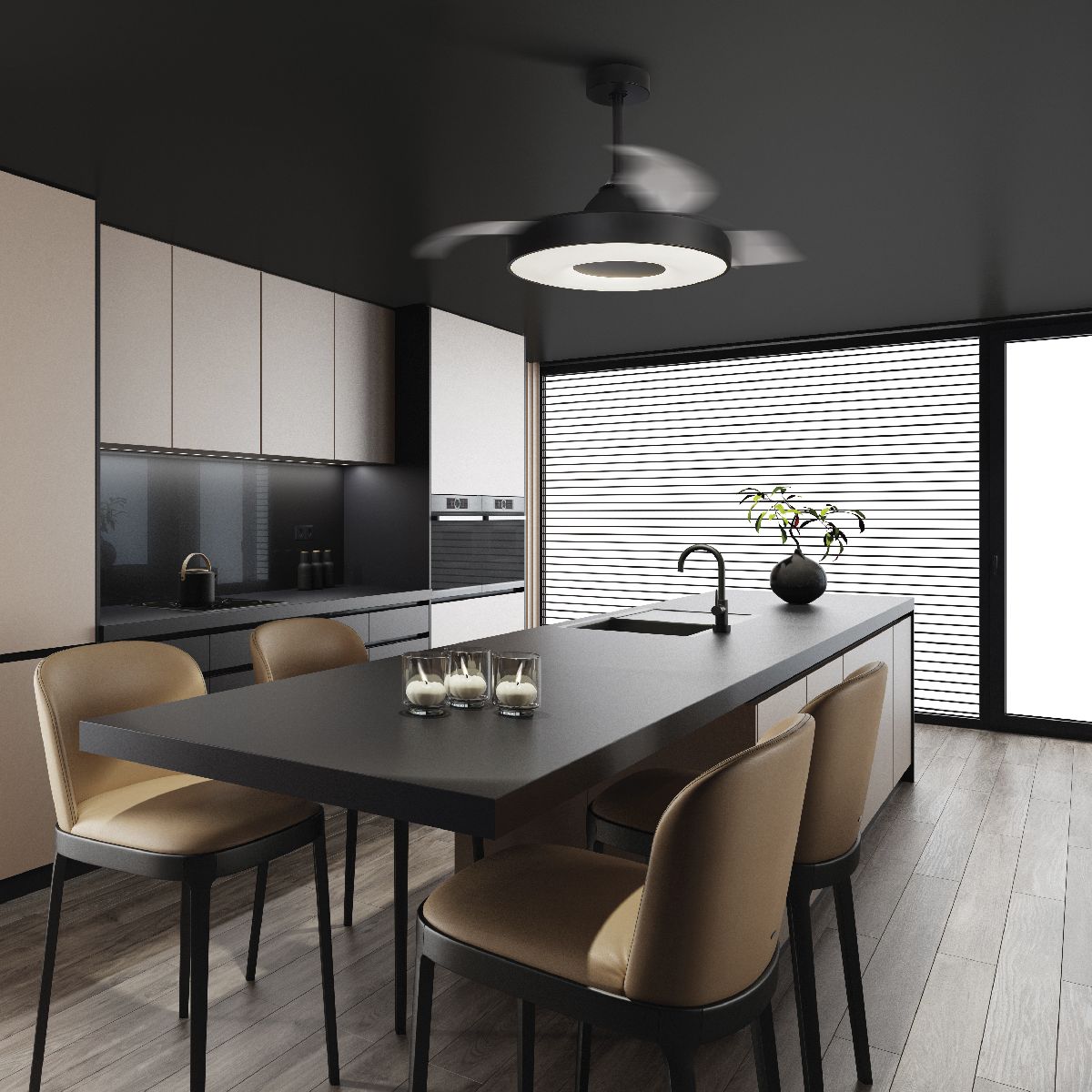 Люстра-вентилятор Mantra Coin 8218