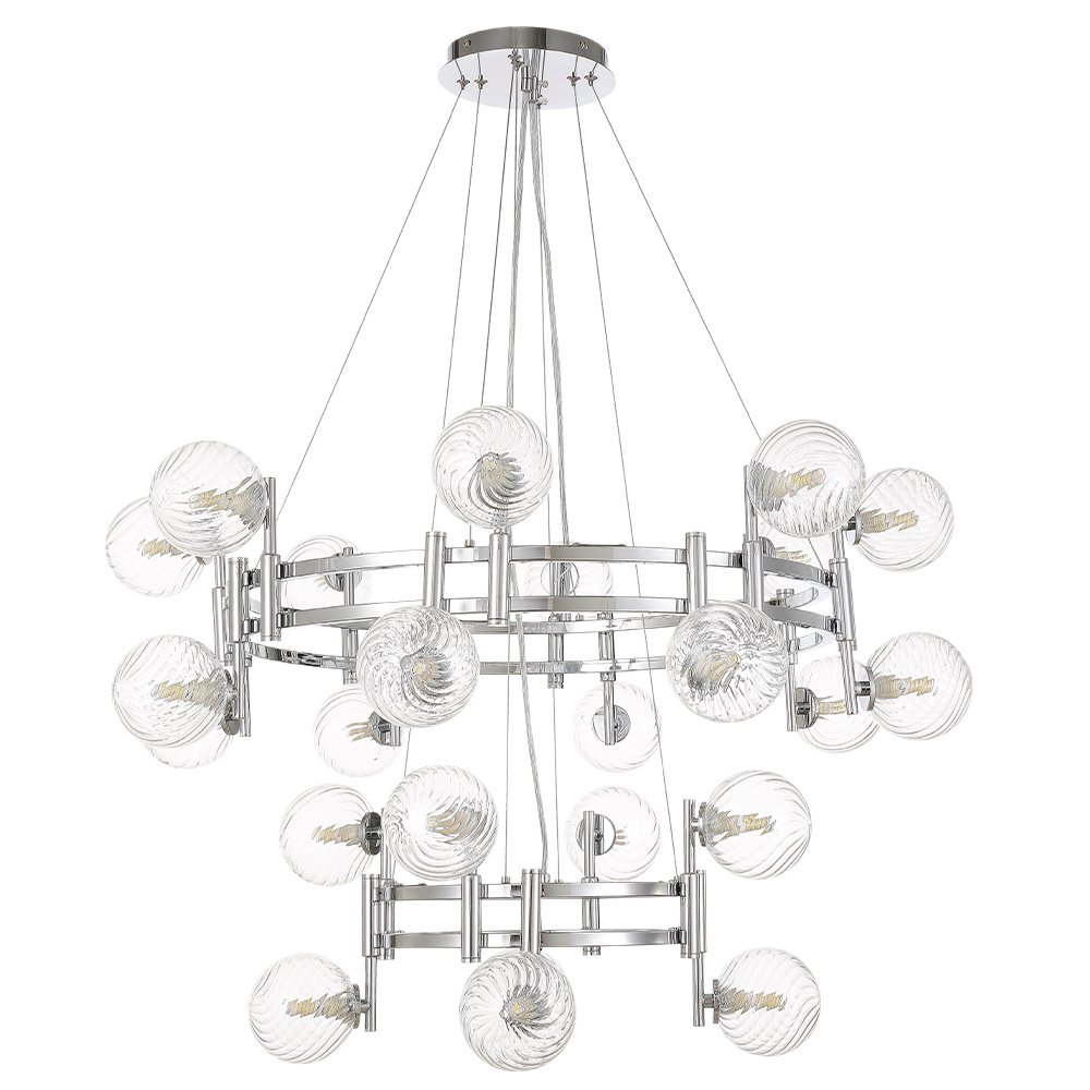 Подвесная люстра Crystal Lux LUXURY SP16+8 CHROME