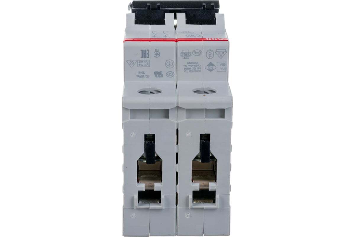 Автоматический выключатель ABB S202 2-полюсный C40 6кА