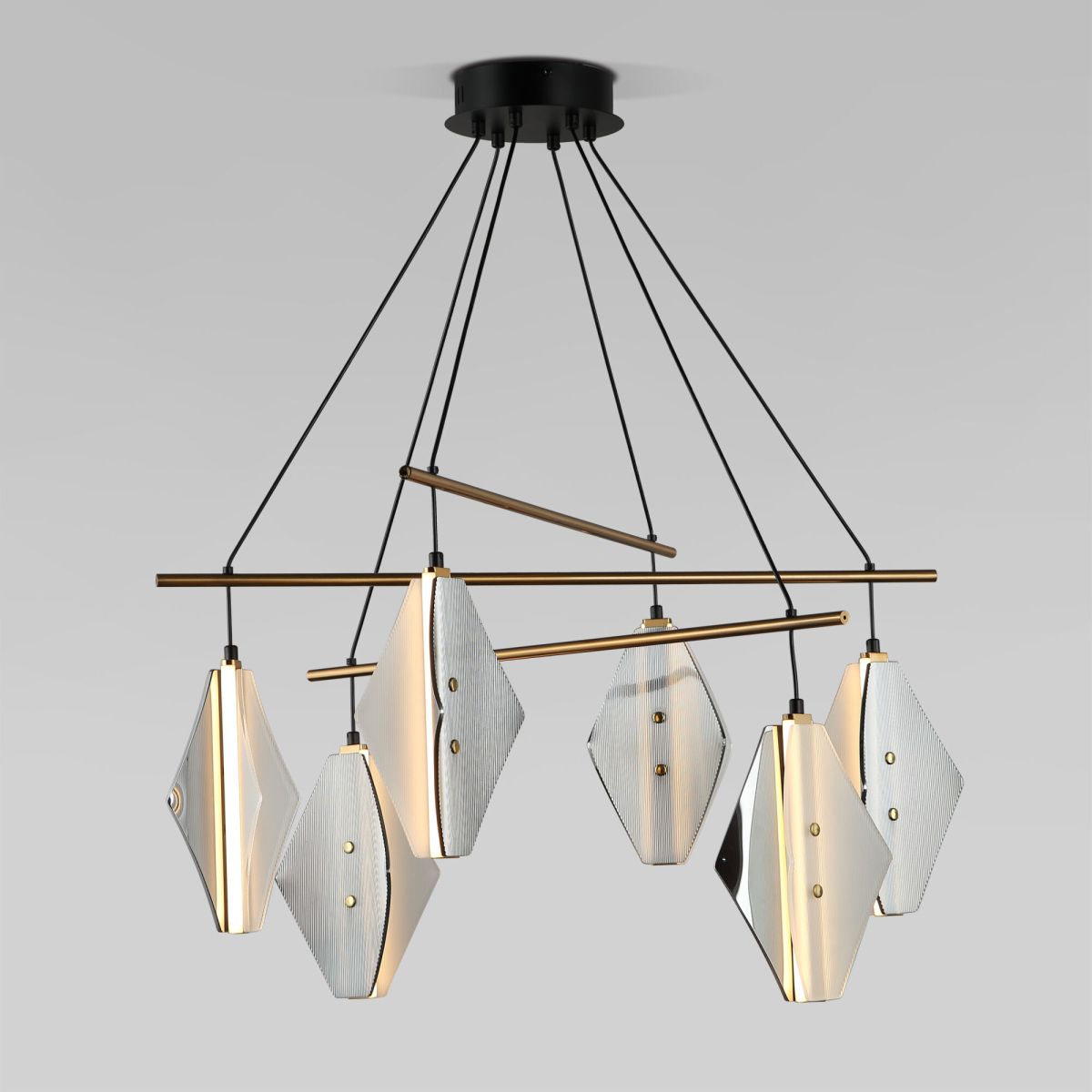 Подвесной светильник Eurosvet Glare 301054 LED латунь a071576