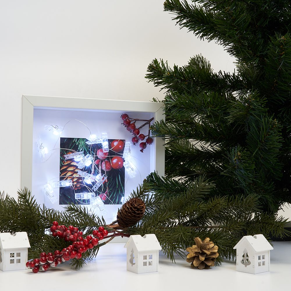 Светодиодная гирлянда Feron Прищепки USB теплый белый без мерцания CL573 41650