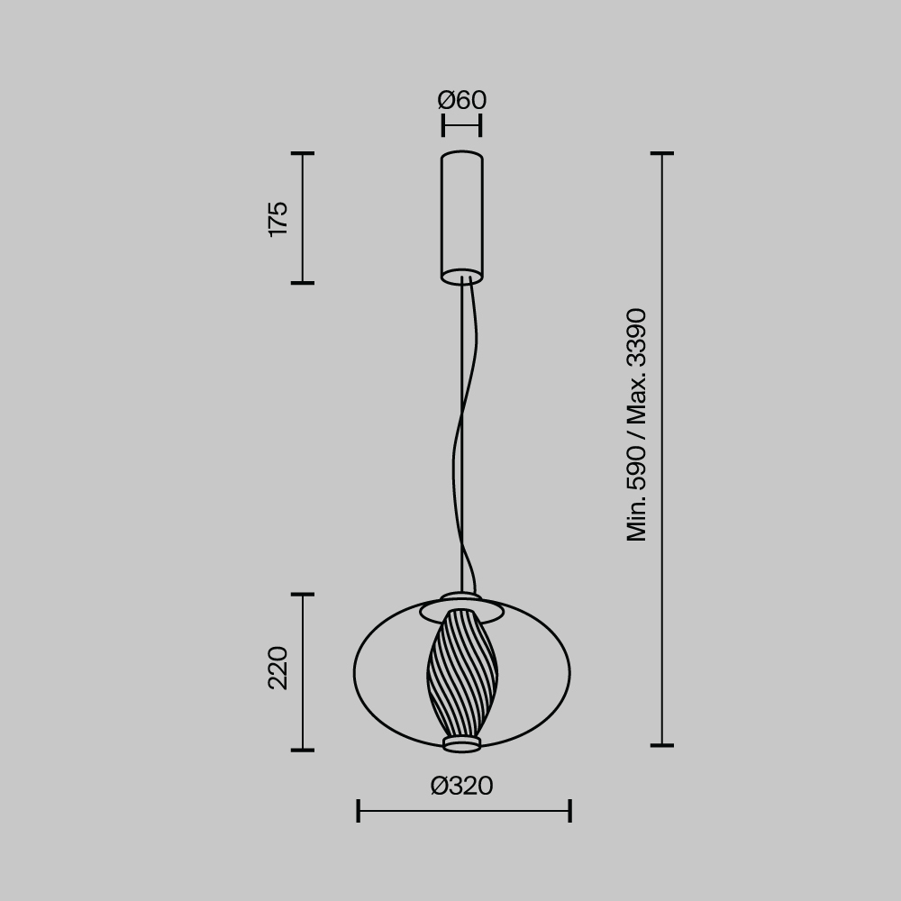 Подвесной светильник Maytoni Memetics MOD406PL-L8W3K