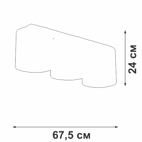 Потолочный светильник Vitaluce V2882-1/3PL