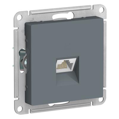 Розетка компьютерная RJ45 кат. 6A Systeme Electric AtlasDesign Грифель ATN000786
