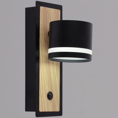 Бра Reluce 22540-0.2-01 BK+WOOD