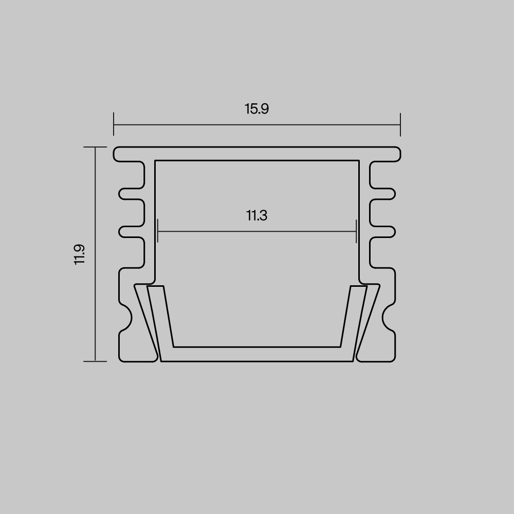 Профиль накладной Maytoni Led Strip ALM-005-S-2M 631012