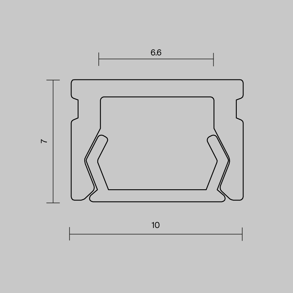 Алюминиевый накладной профиль Maytoni 631001