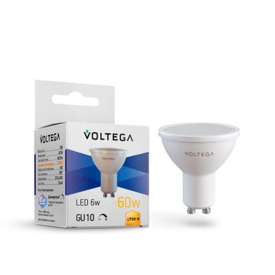 Лампа светодиодная диммируемая Voltega GU10 5W 2700K 7238