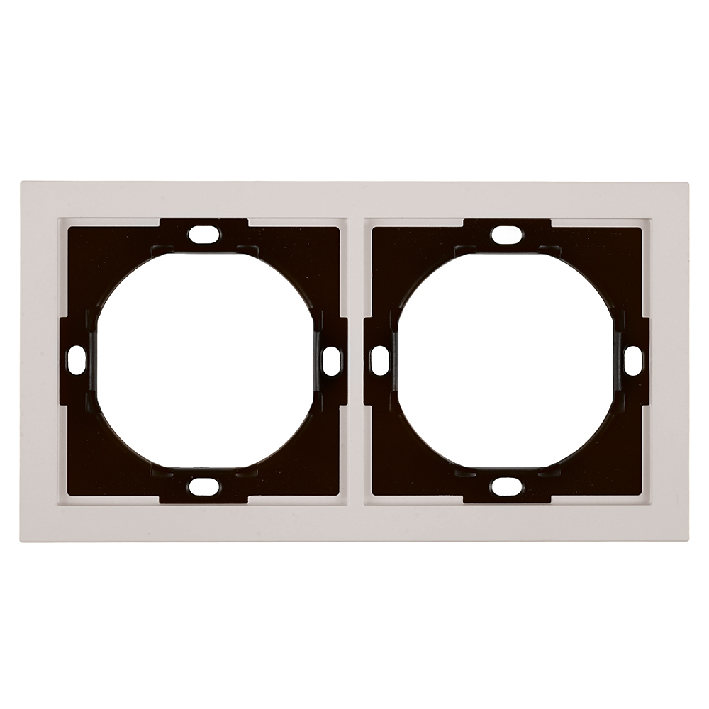 Рамка 2-местная Stekker Мия PFR00-3002-08 пудровый жемчуг 50487