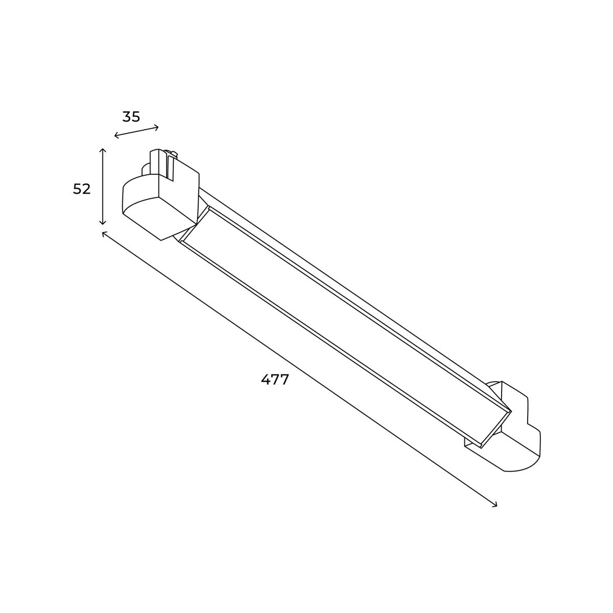 Трековый однофазный светильник Hesby Lighting Skylite HSBL_0021