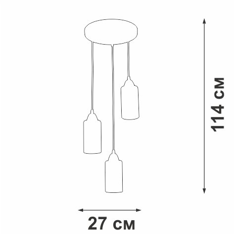 Подвесной светильник Vitaluce V3787-0/3S