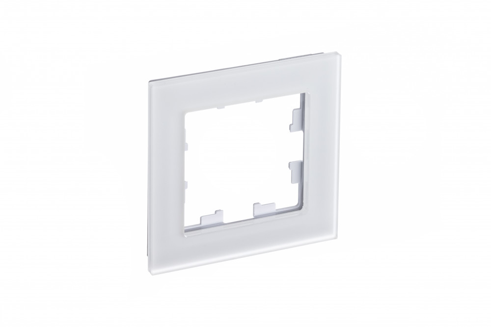 Рамка 1-ая Systeme Electric AtlasDesign Nature Матовое стекло белый ATN330101