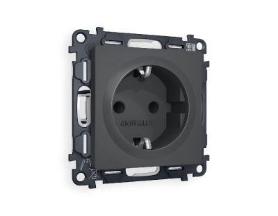 Комплект механизма розетки с/з со шторками Ambrella Volt Alfa MA907010