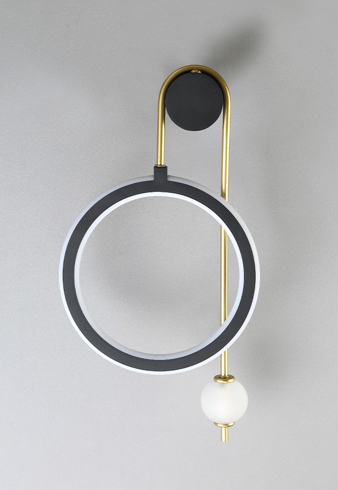Бра Crystal lux CORIDA AP25W LED BLACK/GOLD