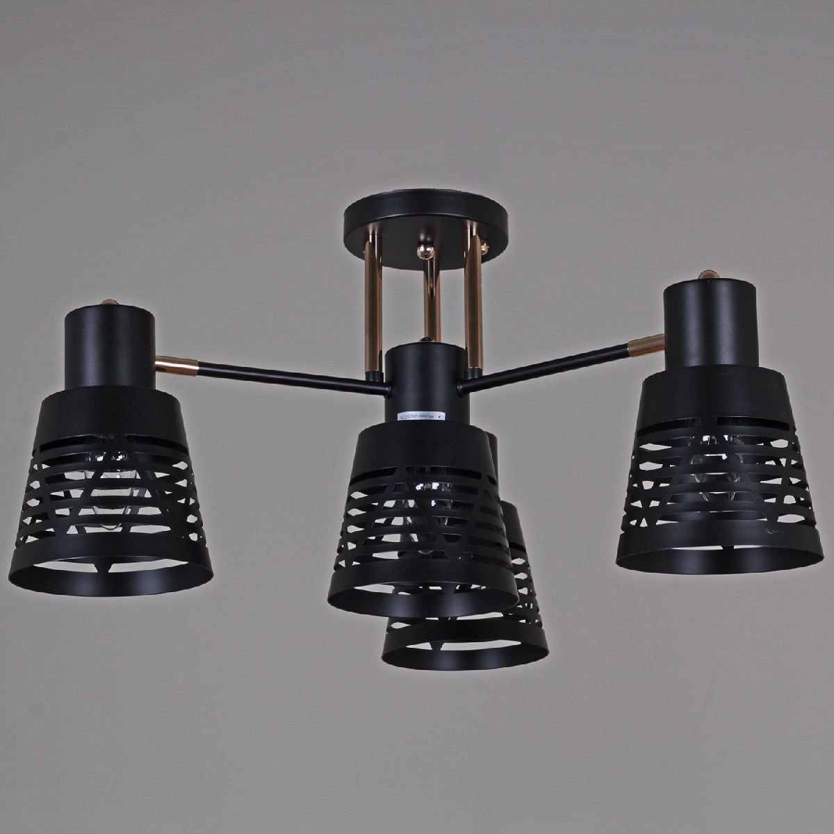 Потолочная люстра Reluce 06074-3.3-04 BK+FG