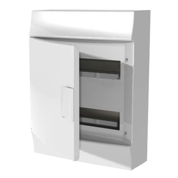 Бокс ABB Mistral41 накладной 24М (2x12) белая дверь с винтовым клеммным блоком