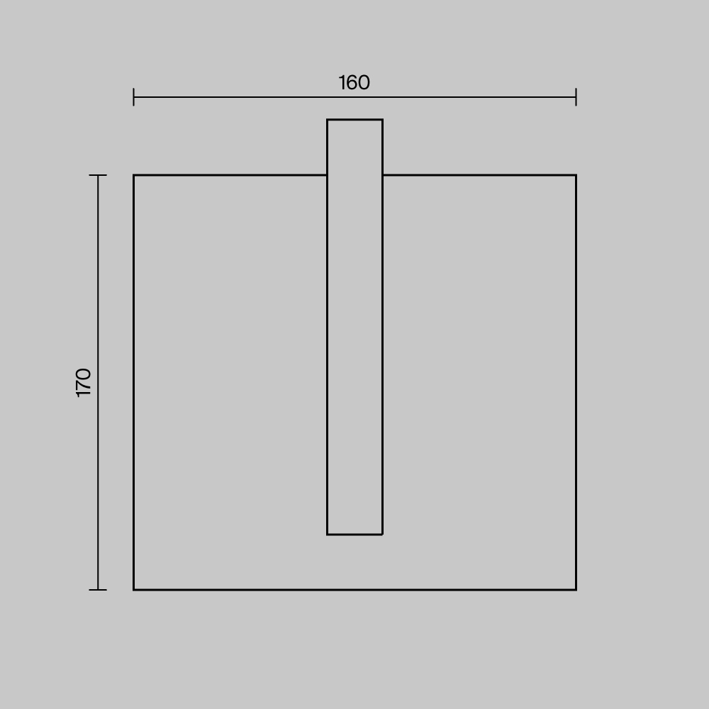 Уличный настенный светильник Maytoni Line O484WL-L6GF3K