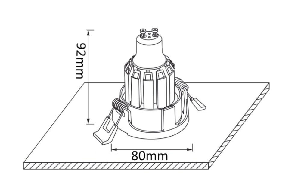 Встраиваемый светильник Crystal Lux CLT 001 CLT 001C1 BL
