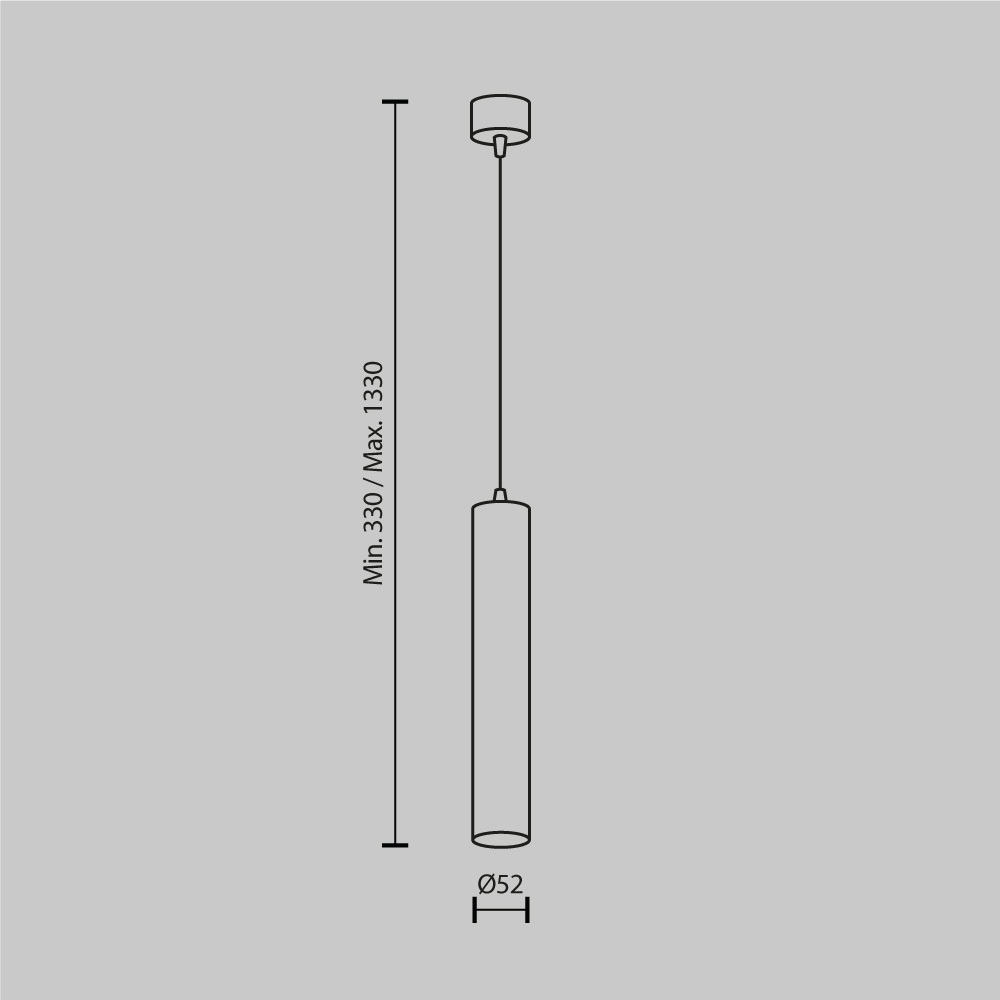 Подвесной светильник Maytoni Focus LED P072PL-L12B3K-1