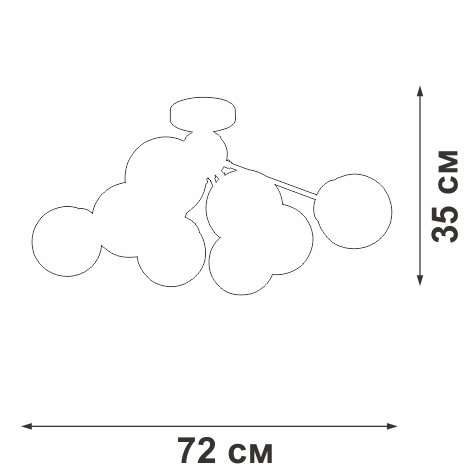 Потолочная люстра Vitaluce V3772-8/8PL