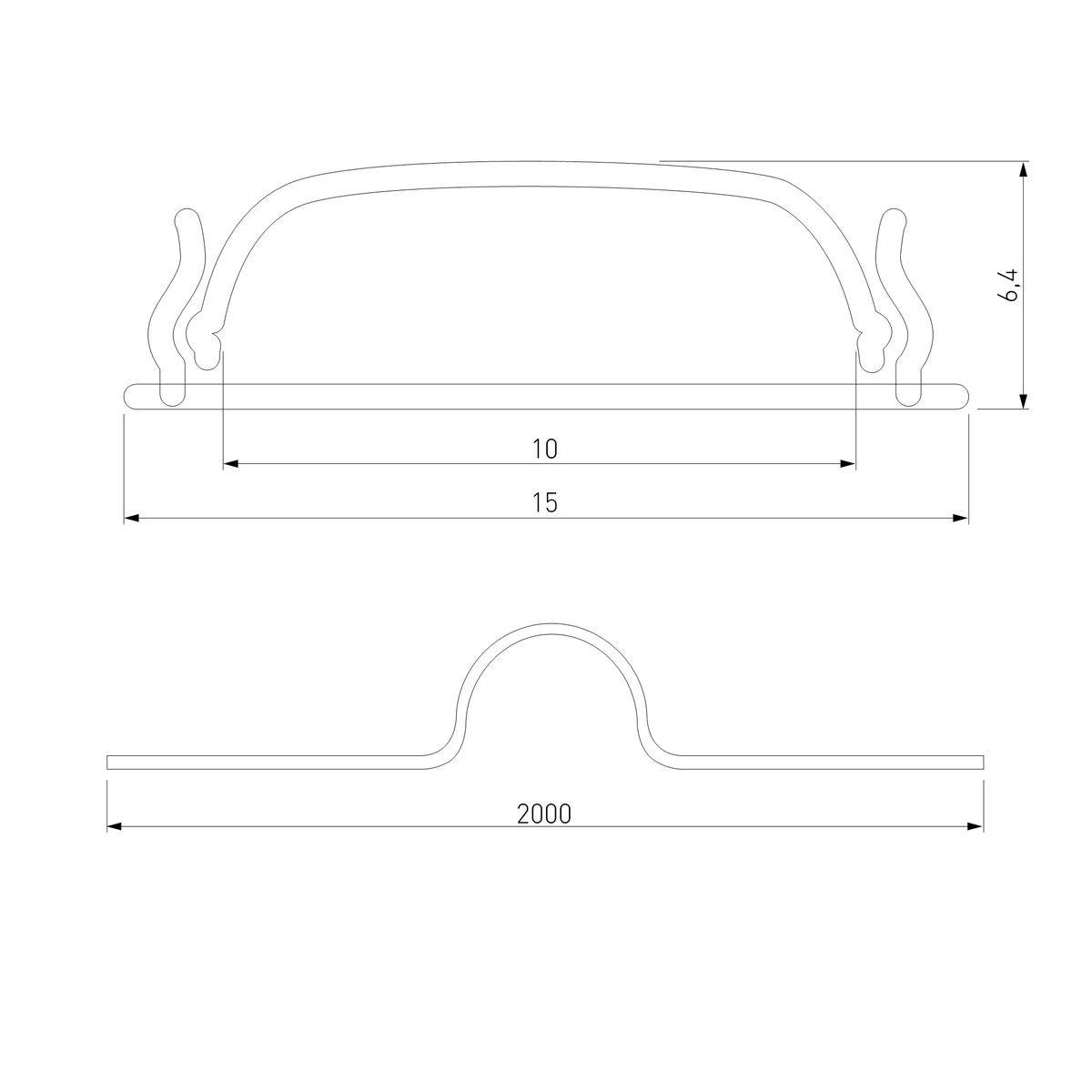 Профиль гибкий алюминиевый с экраном Elektrostandard LL-2-ALP012 4690389170522