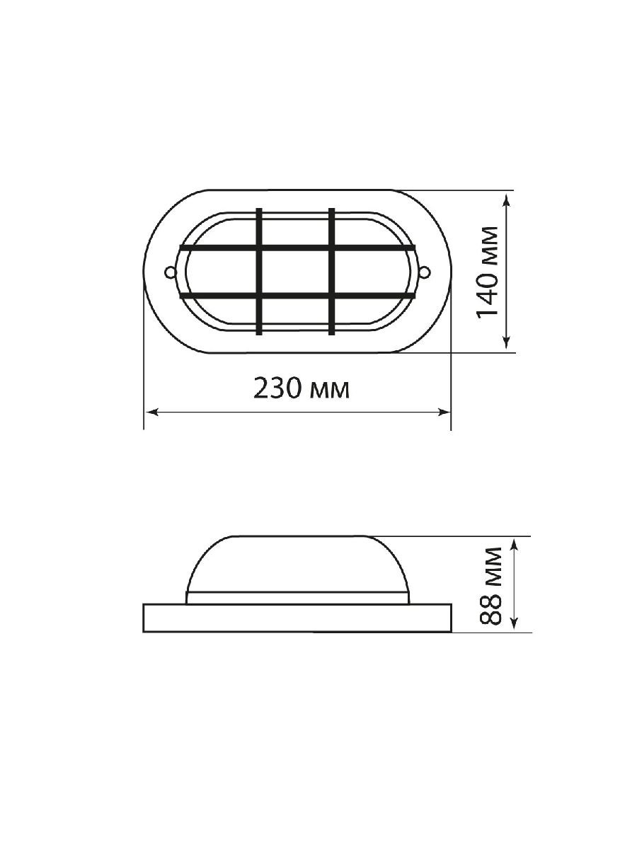 Настенно-потолочный светильник TDM Electric НПБ1402 SQ0303-0437