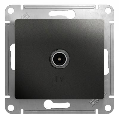 Розетка TV проходная 4DB Systeme Electric Glossa Антрацит GSL000792
