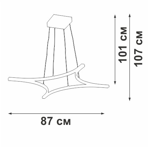 Подвесная люстра Vitaluce V2707-9/4S