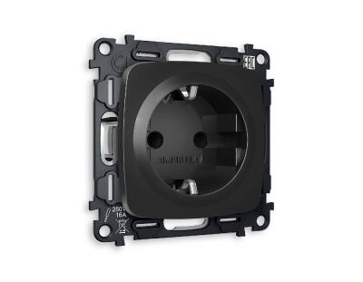 Комплект механизма розетки с/з cо шторками Ambrella Volt Omega MO807010