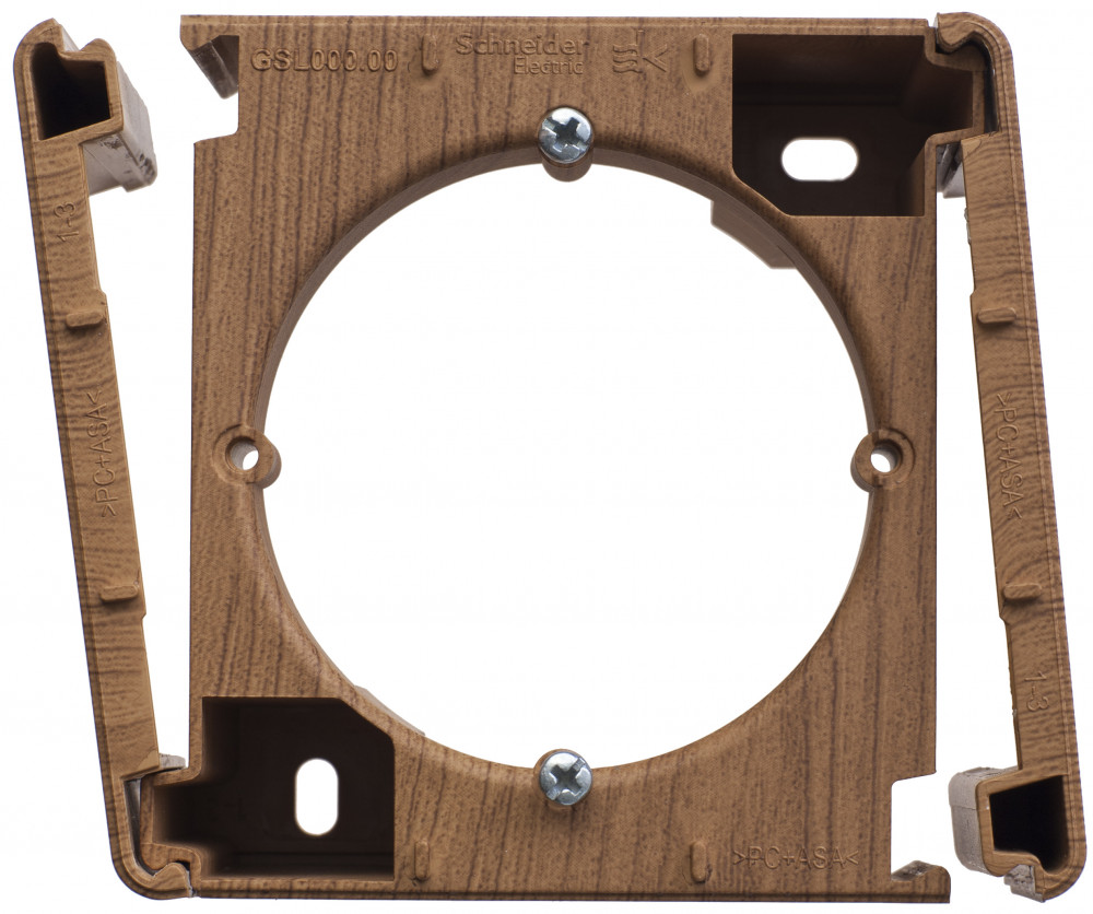 Коробка наружного монтажа Systeme Electric Glossa Дерево Дуб GSL000500