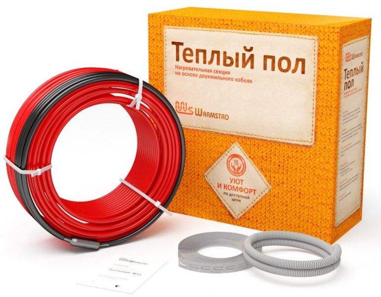 Нагревательный кабель Warmstad WSS-2050 в стяжку