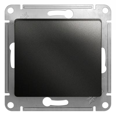 Кнопка нажимная сх.1, 10AX Systeme Electric Glossa Антрацит GSL000715