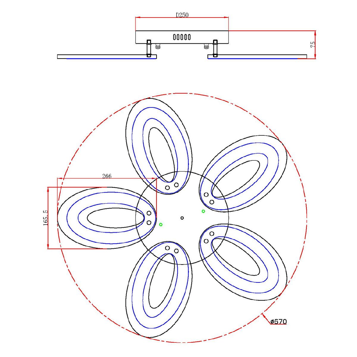Потолочная люстра Escada Air 10211/5LED