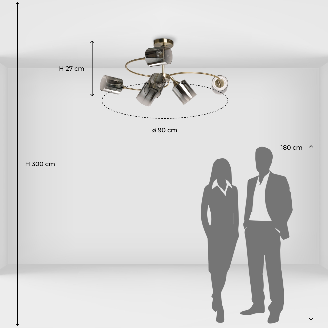 Люстра на штанге De Markt Вита 220014106