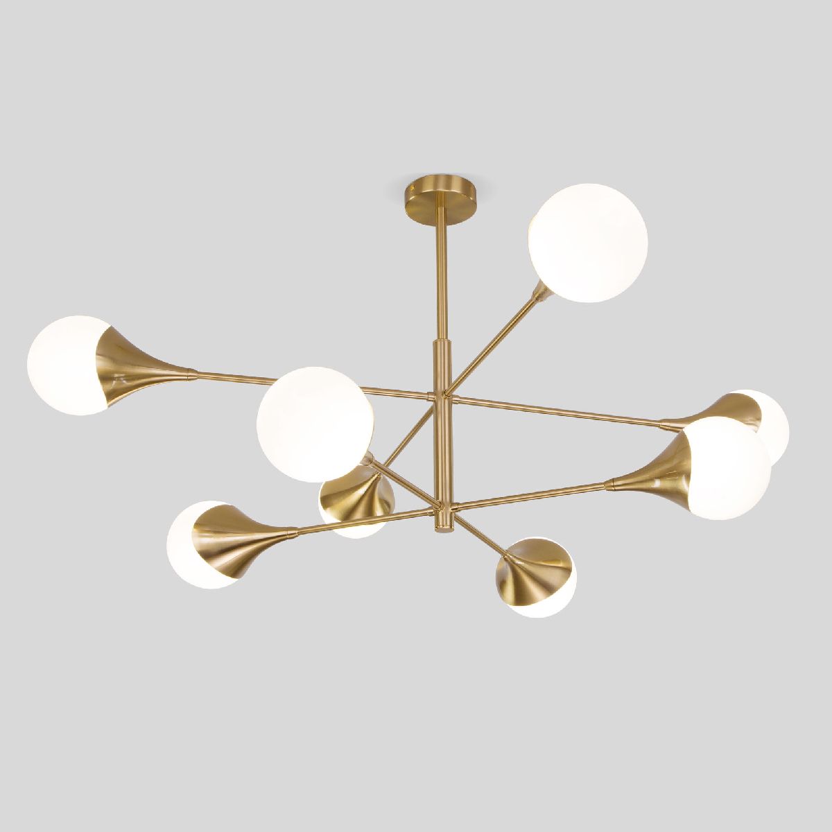 Люстра на штанге Eurosvet 60168/8 латунь Smart a068273