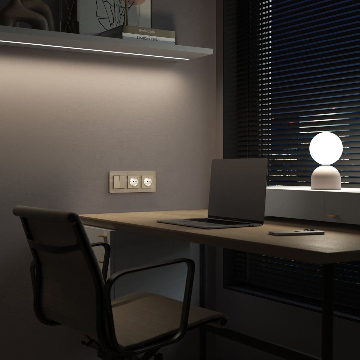 Розетка с подсветкой Werkel W1171462 4690389213229 a069610