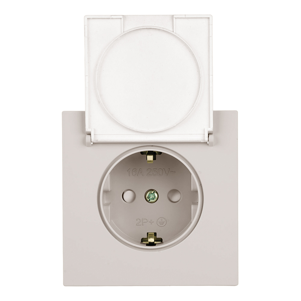 Розетка 1-местная Stekker 250В 16А Мия RST16-3112-08 50485