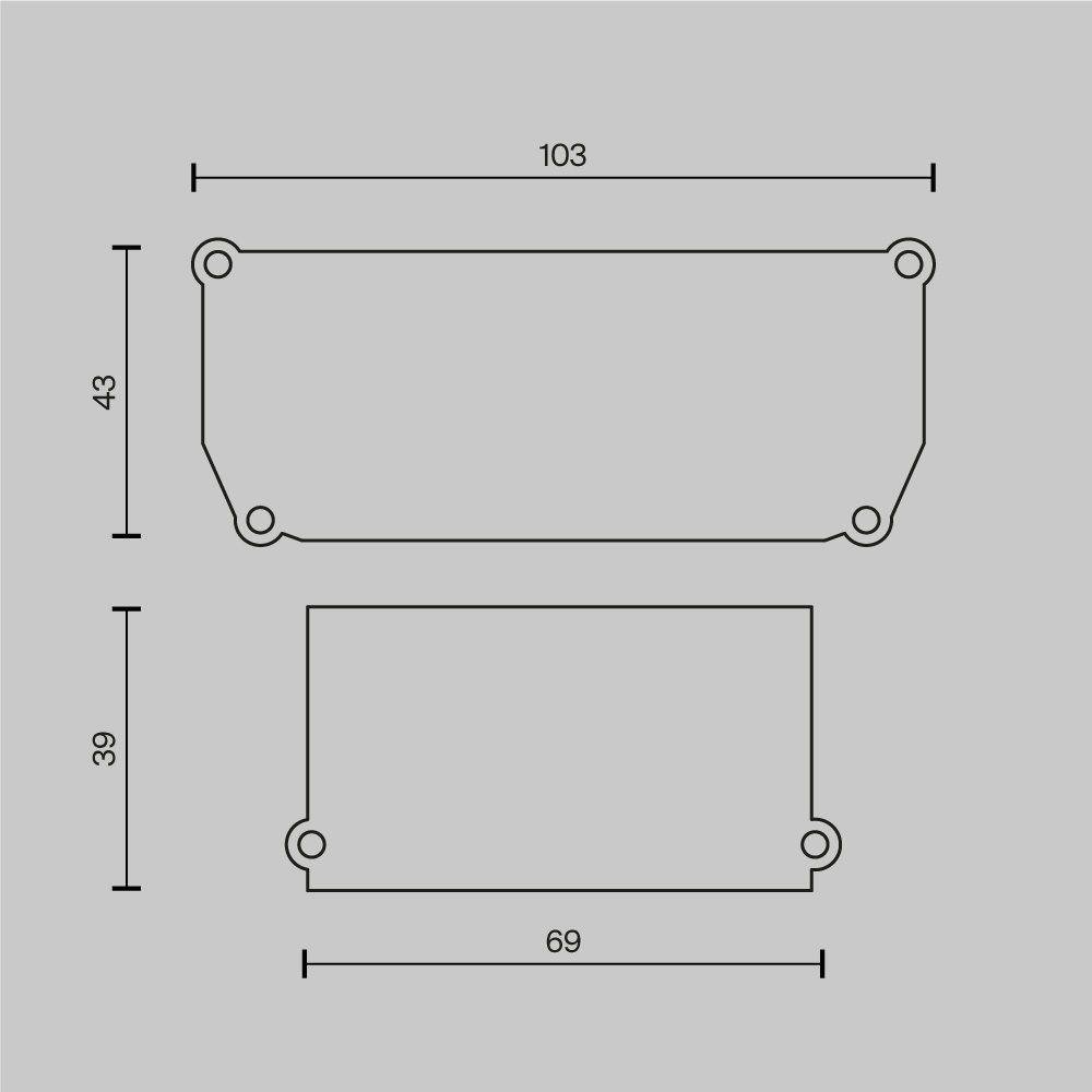 Заглушка Maytoni Technical (4 шт) ALM012EC-SC-B