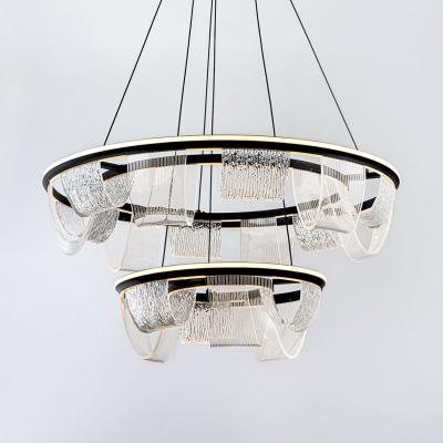 Подвесная люстра LED4U L7706-800-460 BK