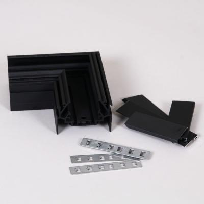 Магнитный шинопровод для натяжных потолков (гарпун) Reluce RL 06301 corner connector BK