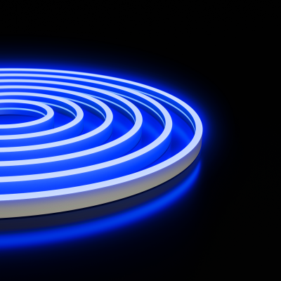 Светодиодный неон Apeyron 24В, 10Вт/м, синий, smd 2835 120д/м, PCB 8мм,6х12мм, 5м, IP65 17-303