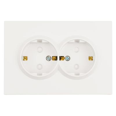 Розетка 2-местная СЗК Stekker 250В 16А Эмили RST16-5114-01ZK 50236