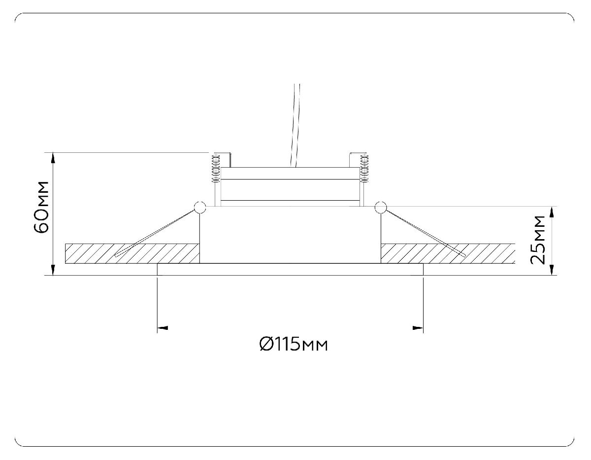 Встраиваемый светильник Ambrella Light GX Standard Tech Techno Spot TN52334