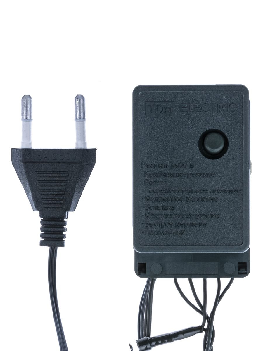 Светодиодная гирлянда TDM Electric СГ50MЗ5 250V разноцветная 8 режимов SQ0361-0040